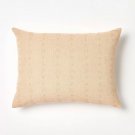 Oversized Woven Striped Lumbar Throw Pillow Clay Pink 24"x18"