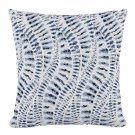 18"x18" Polyester Pillow in Snake Skin Blue