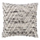20"x20" Chevron Throw Pillow Natural/Gray