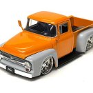 1956 Ford F-100 Custom 2-Tone Orange / Grey (Just Trucks) Diecast 1:24 Scale Model