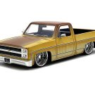 1985 Chevrolet C10 Pickup w/ Daytona Wire Wheels Patina Rust Diecast 1:24 Scale Model