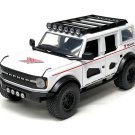 2021 Ford Bronco Custom Yokohama White Diecast 1:24 Scale Model