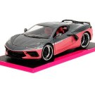 2020 Chevrolet Corvette Metallic Grey Pink (Pink Slips) Diecast 1:24 Scale Model