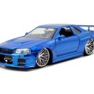 Brian’s 2002 Nissan Skyline GT-R R34 Diecast 1:24 Scale Model
