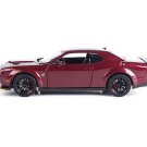 2018 Dodge Challenger SRT Hellcat Widebody Burgundy Metallic Diecast 1:24 Model Car