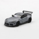 Toyota GR Supra V1.0 Matte Gray Metallic Diecast 1:64 Model Car