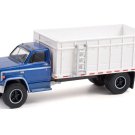 1980 Chevrolet C-70 Grain Truck Blue Poly Cab w/ White Bed Diecast 1:64 Scale Model