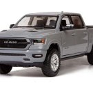 2019 Ram 1500 Laramie Crew Cab Grey Diecast 1:24 Scale Model
