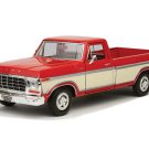 1979 Ford F150 Custom Truck - 2 Tone Red / Cream Diecast 1:24 Scale Model