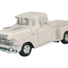 1957 GMC Blue Chip Pickup White Diecast 1:24 Scale Model