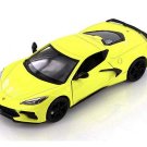 2020 Chevrolet Corvette C8 Stingray Yellow Diecast 1:24 Scale Model