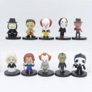 10 Pcs/Lot Child's Play 5.5cm Figure Chucky Saw Horrible Model Funny Figurine Hallowmas