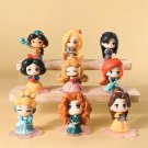 9 Pcs/Set Princess Figure 6cm Snow White Aurora Ariel Belle Jasmine Figurine Gifts