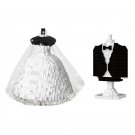 Wedding Dress And Suit Micro Diamond Block Assemble Model Building Bricks Toy For Gift