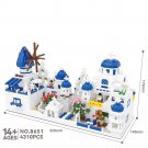 Building Bricks Santorini Scenes Model Greece Thira Toys Gifts