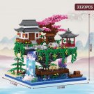 Mountain Forest Architecture Peach Blossom Pool Building Brick Toy