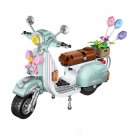 Vespas Mini Block Motorcycle Building Bricks Motor Scooter Model Toys For Gifts