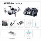 XIAOMI 4DRC V30 Mini Drone with Camera HD 4K 1080P FPV RC Drones Five-sided Avoidance Drone Grey