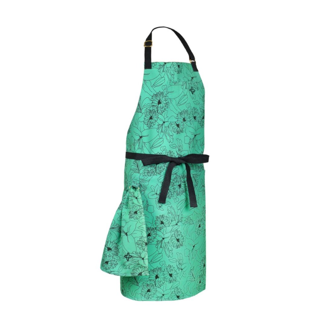 Floral Bib Apron Set