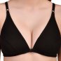 Women Full Coverage Bra Wirefree Push Up Bra Gather Brassiere Lingerie Underwear