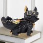 Dashing Dog Showpiece for Home Decor showpiece (7.5 inch)(Resin, Black)