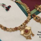 Brass Gold Cuban Curb Chain Women Rajvada Necklace