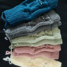 Handmade Owl Hooter Night Bird Knit Fingerless Gloves Mittens