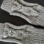 Handmade Owl Hooter Night Bird Knit Fingerless Gloves Mittens