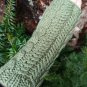 Green Knitted Fingerless Texting Gloves Mittens Armwarmer Holiday Gift