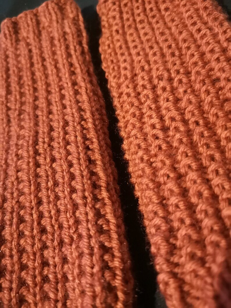 Sustainable Recycled Plastic Warm Handmade Fingerless Knit Gloves