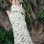 Medieval Handmade Fingerless Knit Gloves Arm Warmer Wool