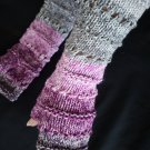 Fingerless Gloves Mittens Armwarmer grey/pink/violet Mandala Ombre Joy