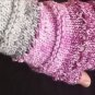 Fingerless Gloves Mittens Armwarmer grey/pink/violet Mandala Ombre Joy