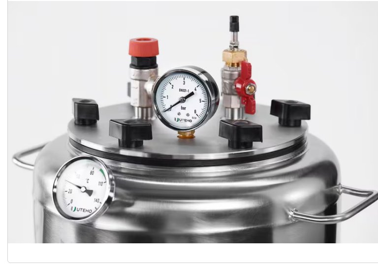 Canning autoclave &ETH;�16 Gas (for open flame)