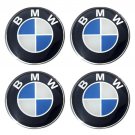 BMW Sticker Rasin 45mm.( 4.5CM.) FITS OEM 1set Wheel Center Caps Emblem Logo Decal