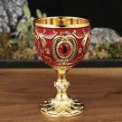 Golden red wine cup craft gift golden red wine set creative golden red wine cup
