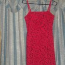 Vintage 70s Red LA BELLE MINI COCKTAIL FORMAL DRESS sz 3