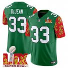 Men's Cooper DeJean #33 Philadelphia Eagles Super Bowl Kelly Green Stitched Football Jersey