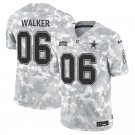 Men's Walker #6 Dallas Cowboys Salute to Service Arctic Camo Vapor Limited Football Jersey