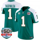 Men's Tua Tagovailoa 1 Dolphins Miami Vice Alternate Vapor Limited Jersey