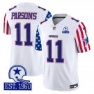 Men's Micah Parsons 11 Cowboys American Style Vapor Limited White Jersey