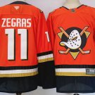 Men's Anaheim Ducks #11 Trevor Zegras Orange Hockey Jersey S-3XL