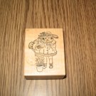 PSX Flower Girl Wood Mounted Rubber Stamp D-1029 Retired Collectible