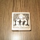 PSX Praise The Lord Wood Mounted Rubber Stamp E-933 Retired Collectible