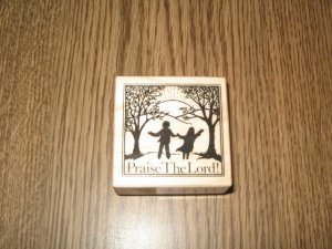 PSX Praise The Lord Wood Mounted Rubber Stamp E-933 Retired Collectible