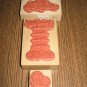 PSX Wedding Wood Mounted Rubber Stamps Lot Of 3 Retired Collectible
