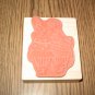 PSX Santa Claus Wood Mounted Rubber Stamp CG-3514 Retired Collectible