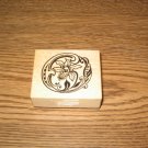 PSX Botanical Letter O Wood Mounted Rubber Stamp F-1114 Retired Collectible