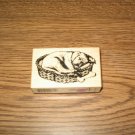 PSX Sleeping Dog Wood Mounted Rubber Stamp F-2596 Retired Collectible