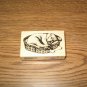 PSX Sleeping Dog Wood Mounted Rubber Stamp F-2596 Retired Collectible